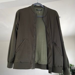 David Lerner - Bomber Jacket , very lose fix for xs, hunter green